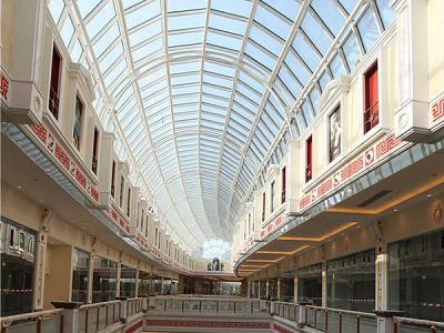 China Steel Skylight Dome Glass Roof Structure Supplier