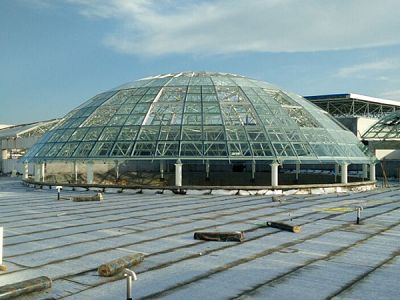 Durable Glass Dome Roof Skylight with Space Frame Structure